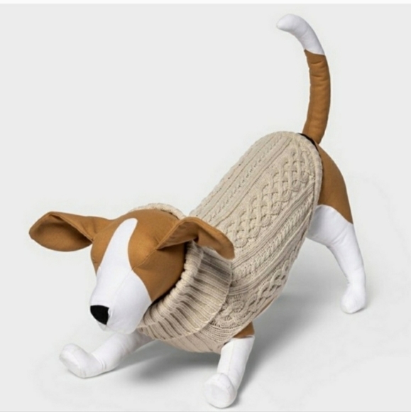 Boots & Barkley Dog Nwt Boots Barkley Cream Cable Knit Turtleneck